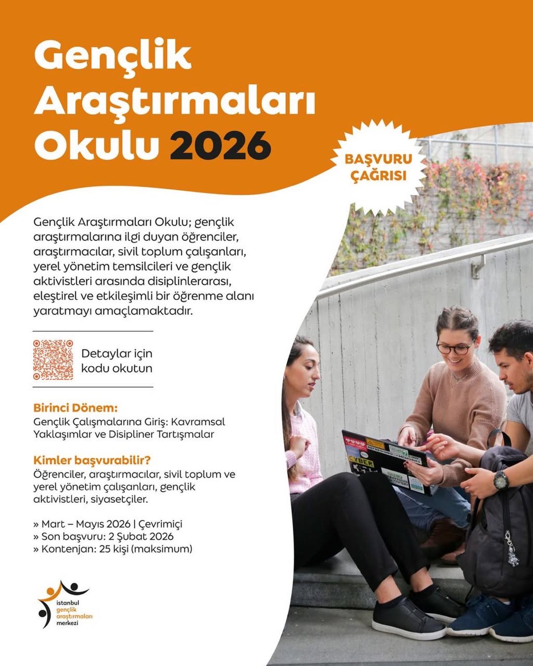 Gençlik Araştırmaları Okulu 2026 İçin Başvurular Başladı