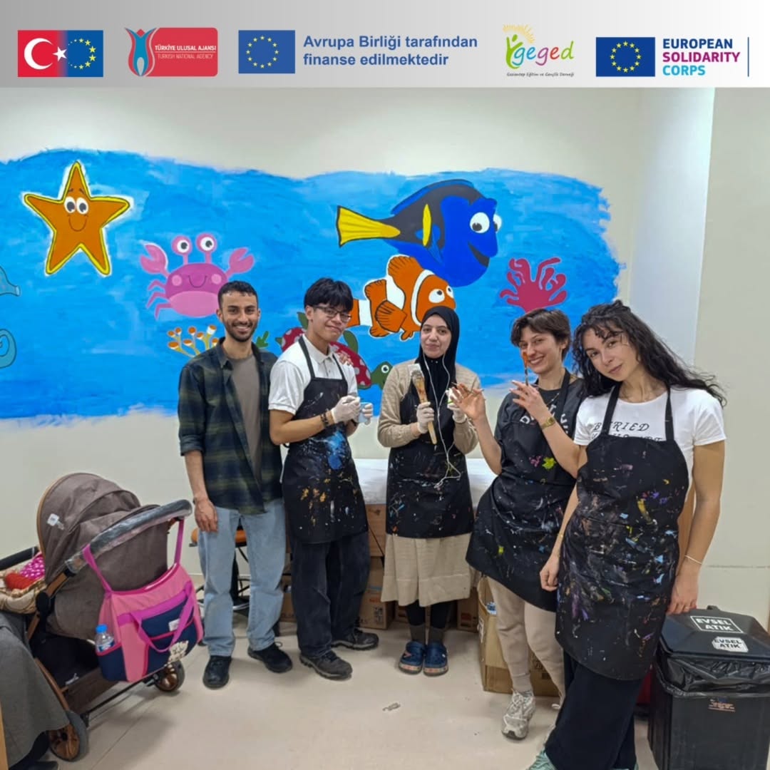 Gaziantep’te Hastanede Tedavi Gören Çocuklar İçin Renklendirme Çalışması