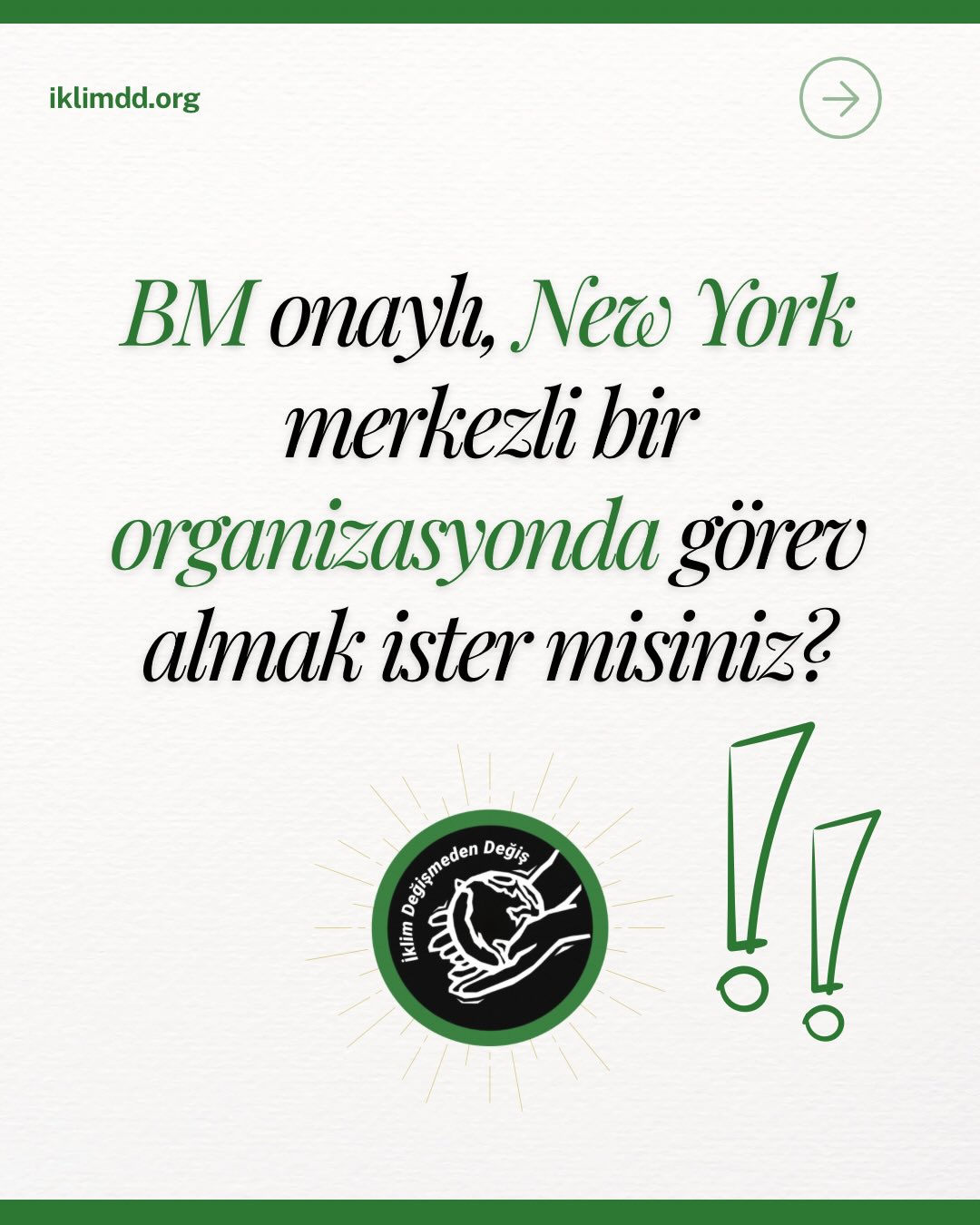 İklim Değişmeden Değiş Derneği’nden Gönüllü Çağrısı