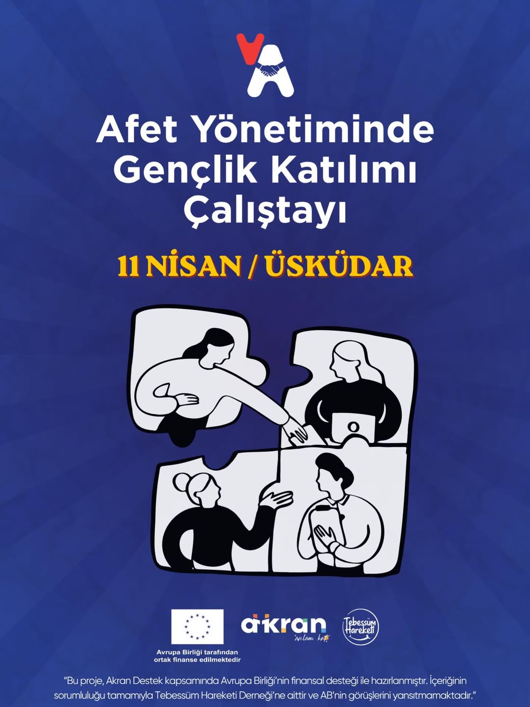 Tebessüm Hareketi Derneği’nin Afet Yönetiminde Gençlik Katılımı Çalıştayı Başvuruları Açıldı