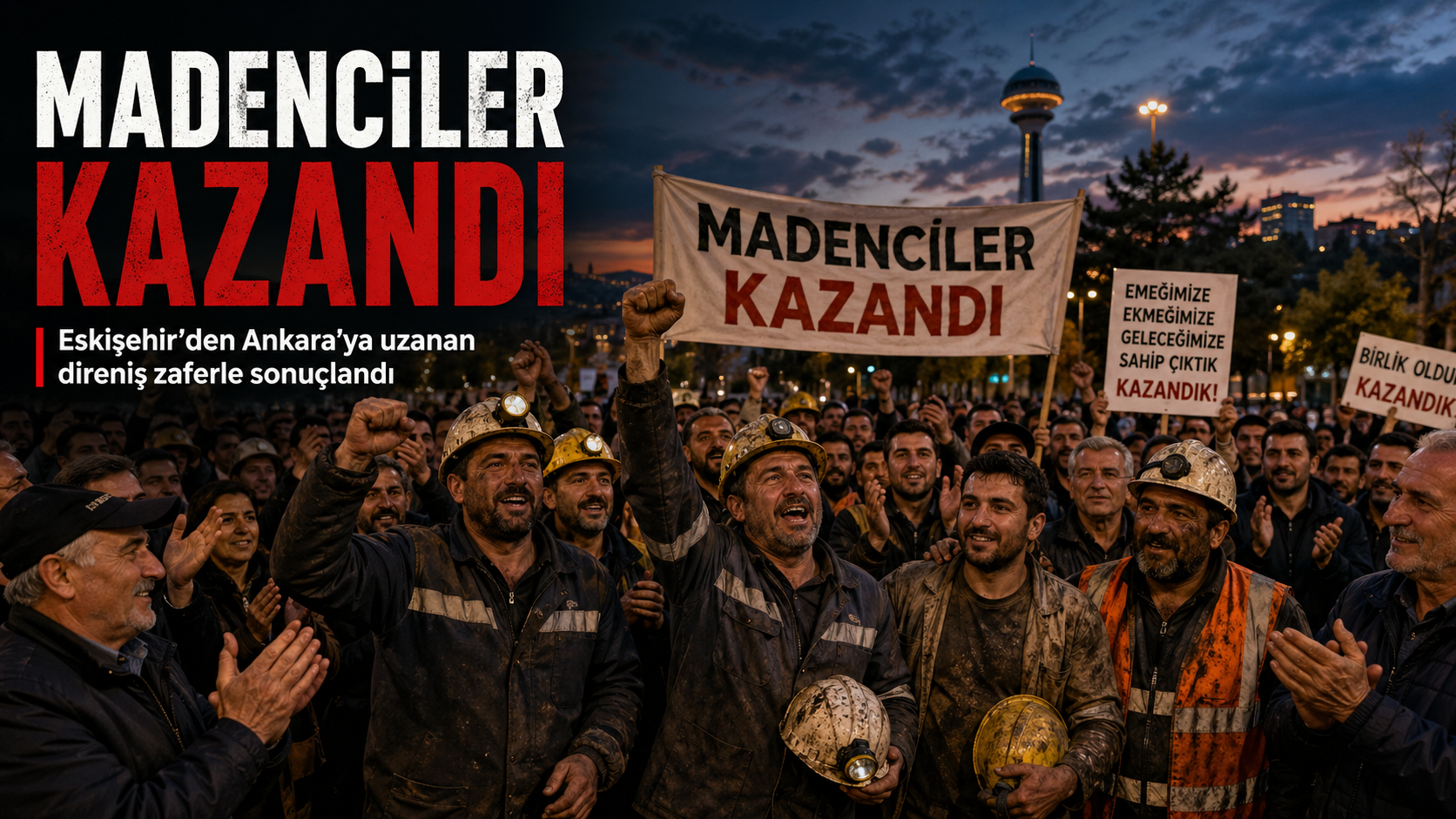 Madenciler Kazandı: Eskişehir’den Ankara’ya Uzanan Direniş Zaferle Sonuçlandı