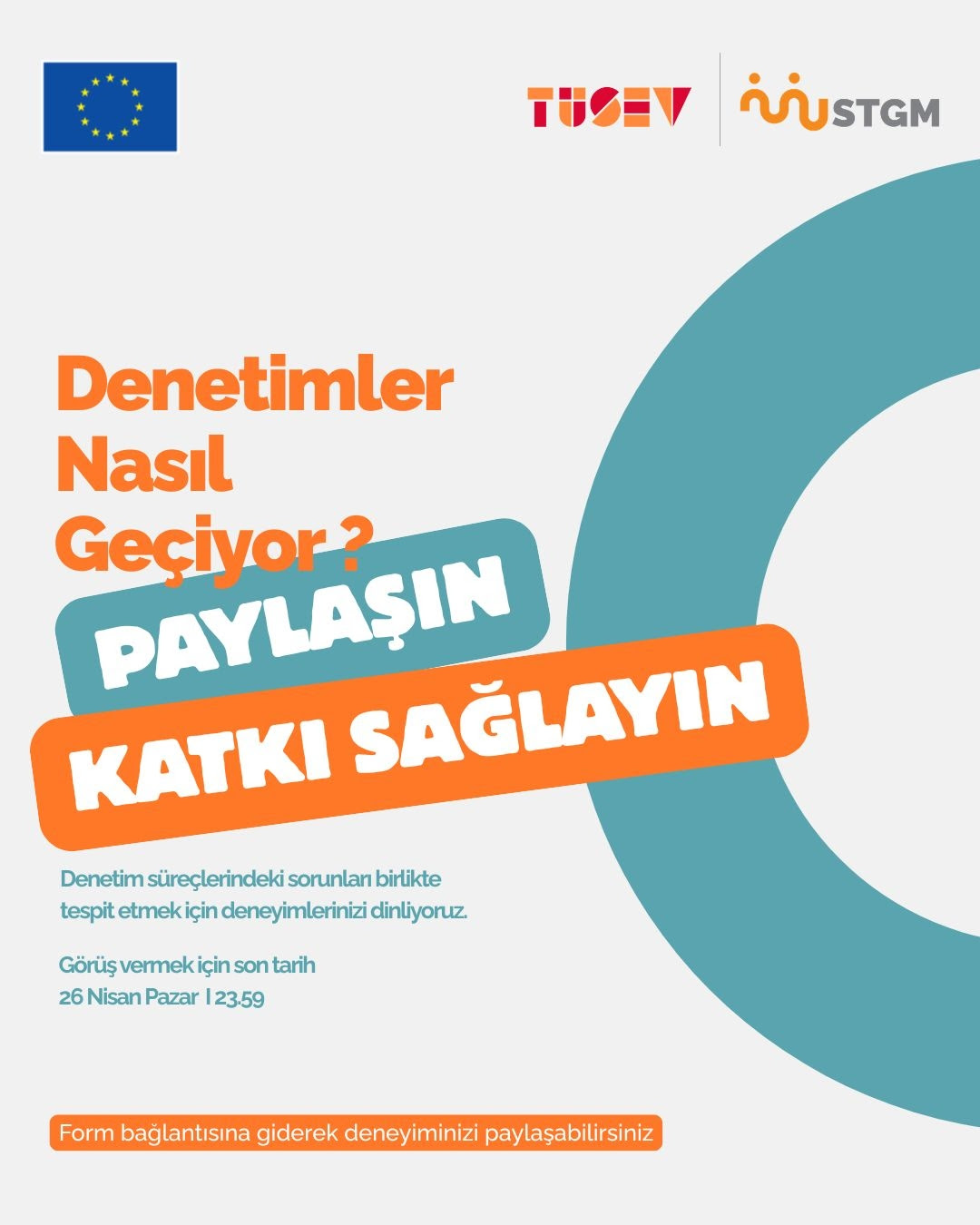 TÜSEV ve STGM’den Denetim Süreçlerine İlişkin Deneyim Paylaşımı Çağrısı