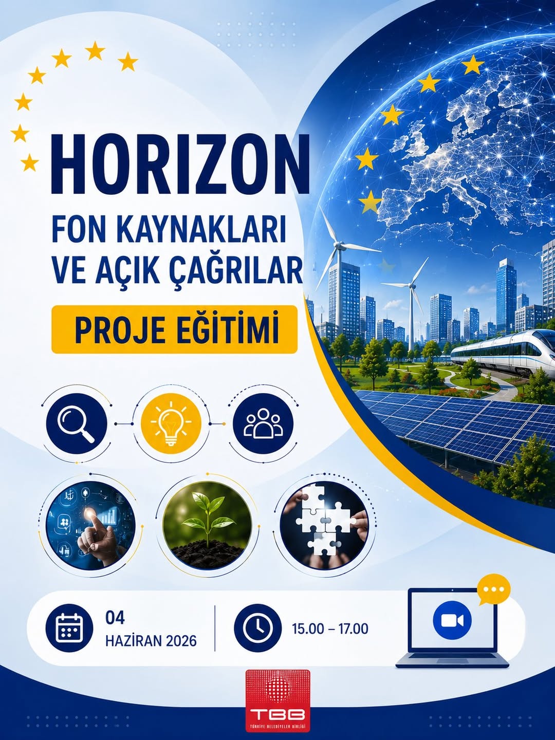 Türkiye Belediyeler Birliği Horizon Programı İçin Çevrim İçi Eğitim Düzenliyor
