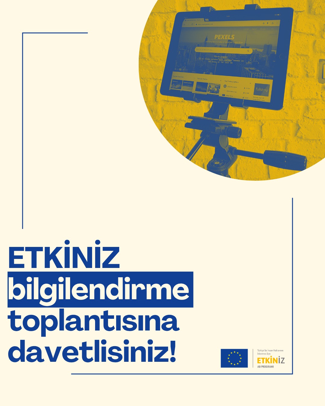 ETKİNİZ AB Programı Yeni Dönem Destekleri İçin Bilgilendirme Toplantısı Düzenleyecek