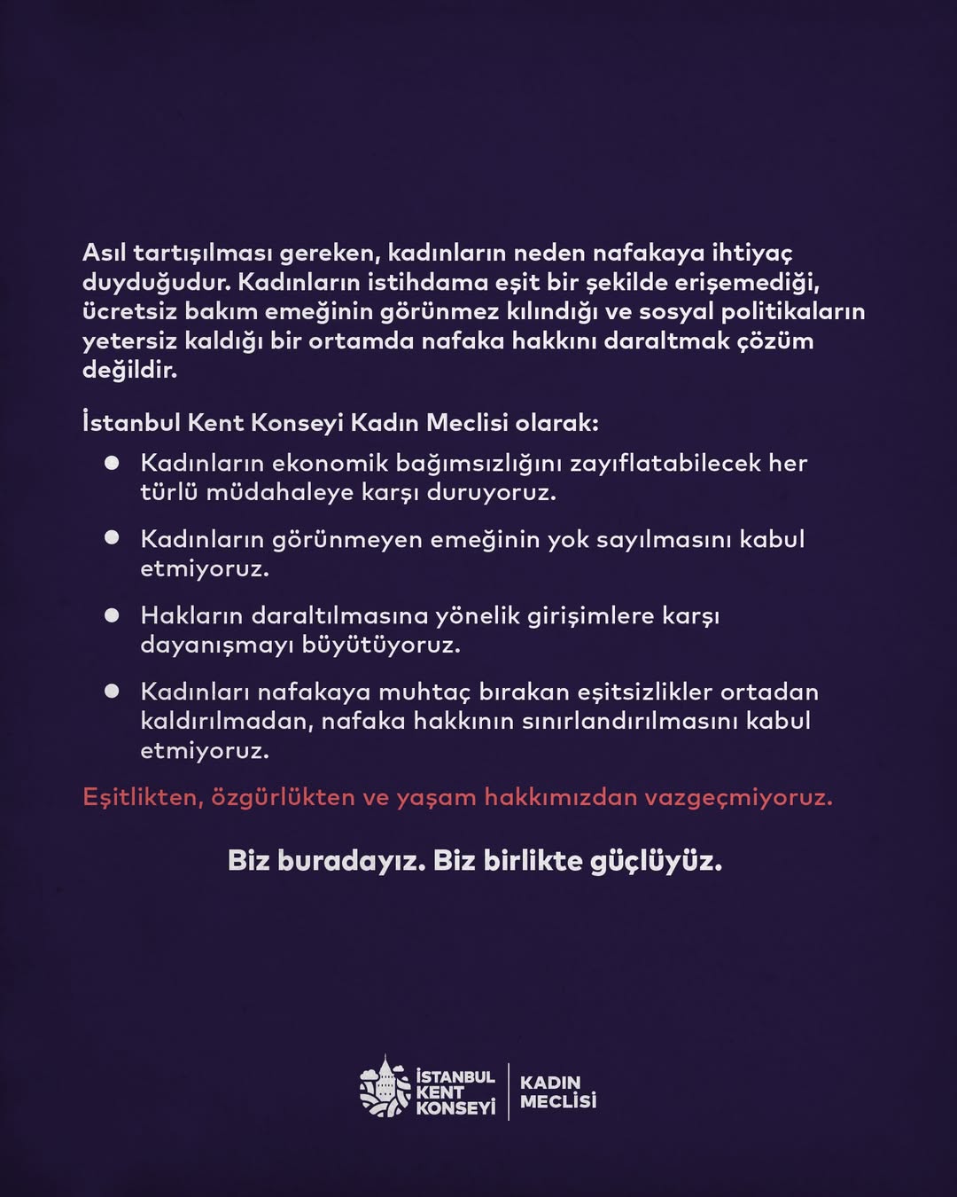 İstanbul Kent Konseyi Kadın Meclisi’nden Nafaka Hakkı Açıklaması 2 716962550 1292984062980758 5723761855621992632 n
