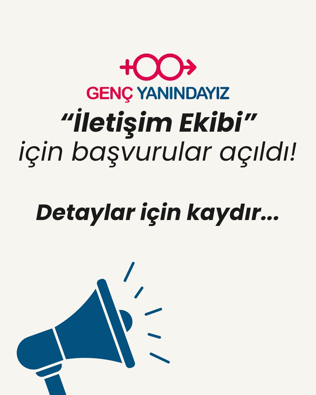 Genç Yanındayız İletişim Ekibi İçin Gönüllü Başvurularını Açtı