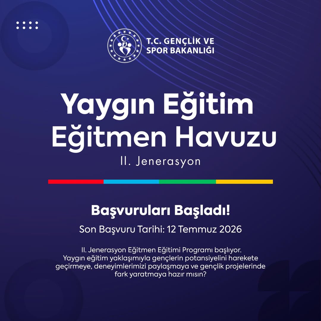 Yaygın Eğitim Eğitmen Havuzu II. Jenerasyon Başvuruları Başladı