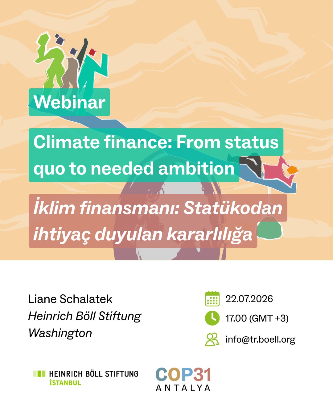 Heinrich Böll Stiftung İstanbul “İklim Finansmanı” Webinarı Düzenleyecek