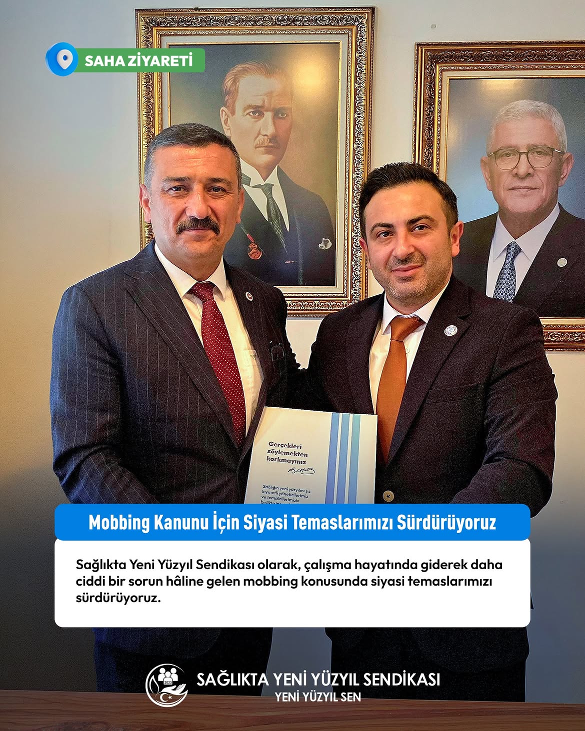 Sağlıkta Yeni Yüzyıl Sendikası Mobbing Kanunu İçin Temaslarını Sürdürüyor 2 749258395 1084426990603373 2109285403193425149 n