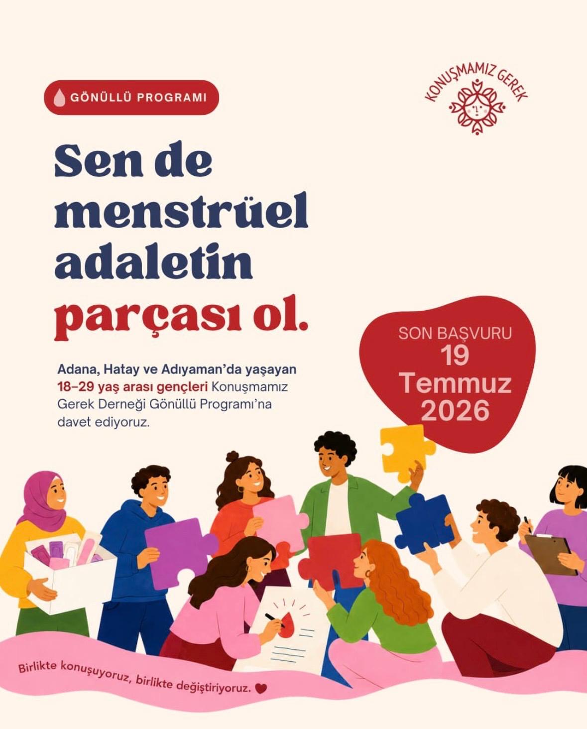 Konuşmamız Gerek Derneği Gönüllü Programı İçin Başvurular Açıldı