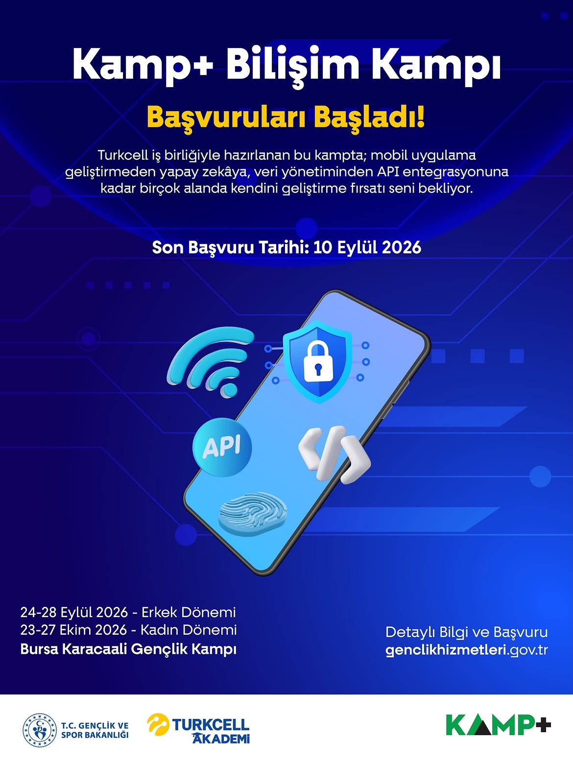 KAMP+ Bilişim Kampı Başvuruları Başladı