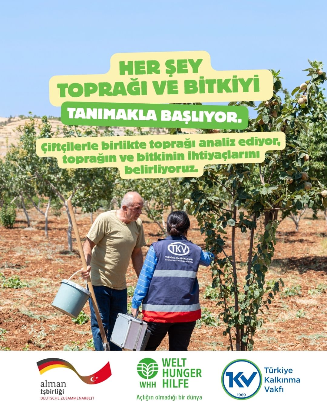 Türkiye Kalkınma Vakfı 501 Çiftçinin Arazisinde Toprak Analizi Yaptı