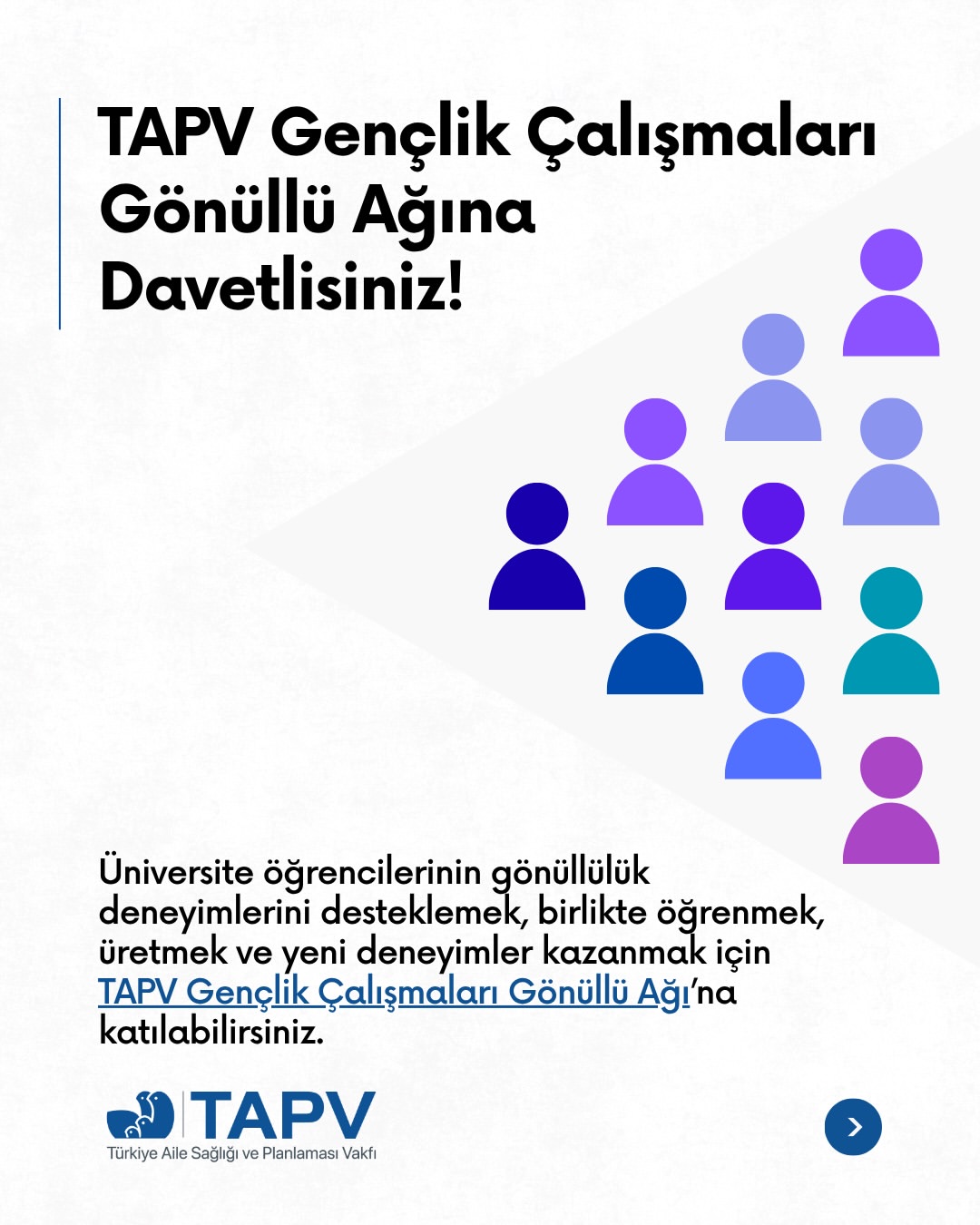 TAPV Gençlik Çalışmaları Gönüllü Ağı Başvuruları Açıldı