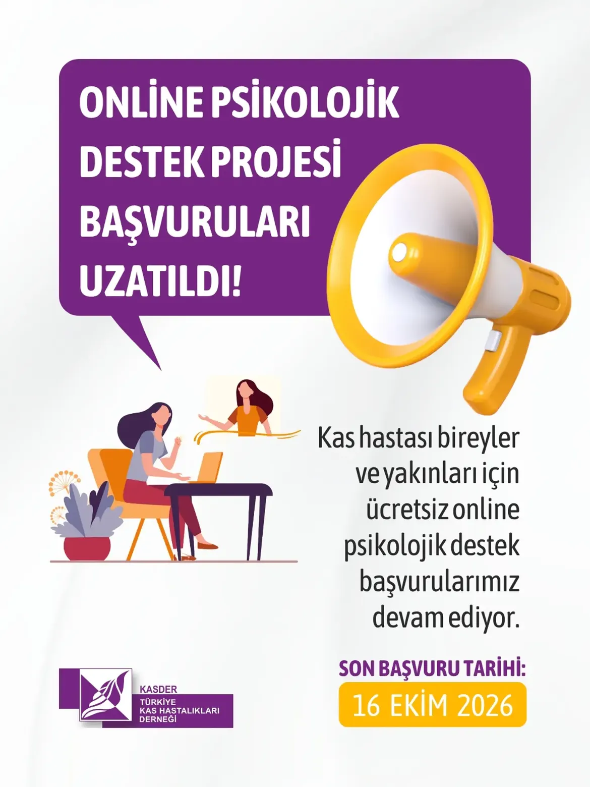 KASDER Online Psikolojik Destek Başvurularını Açtı